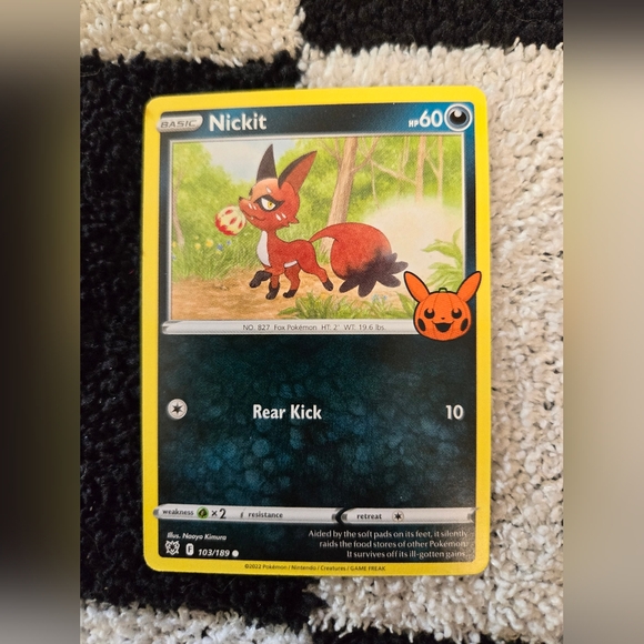 Nickit 2021 Halloween Pokemon card - Picture 1 of 2